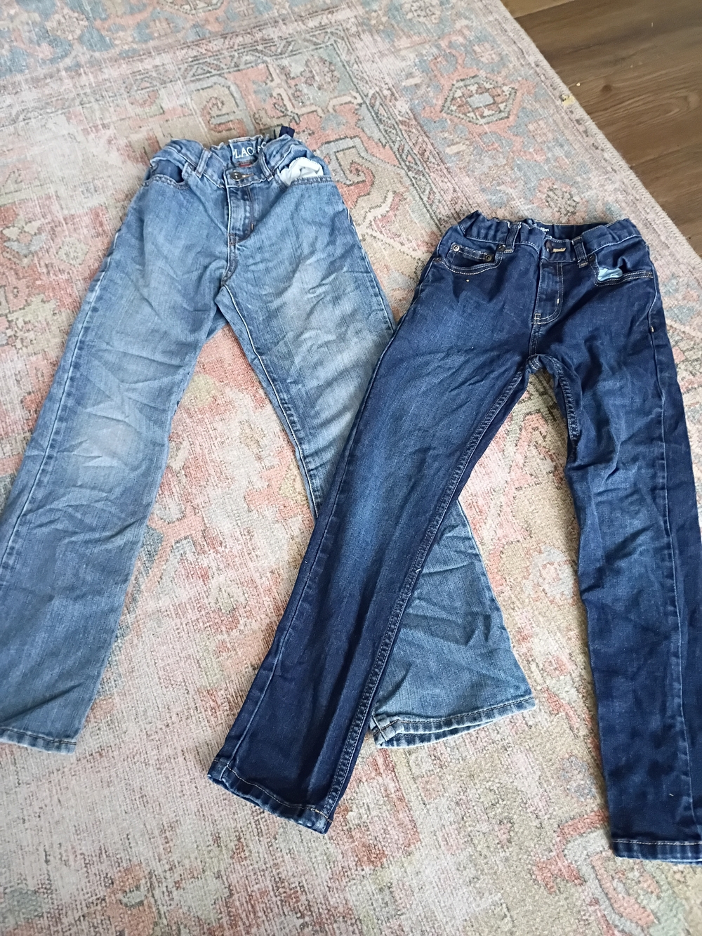 Two-tone Kids Jeans Duo — Light Wash & Dark Indigo BUNDLE
